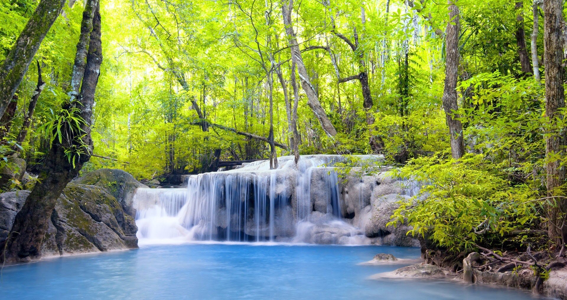 waterfall-background nature