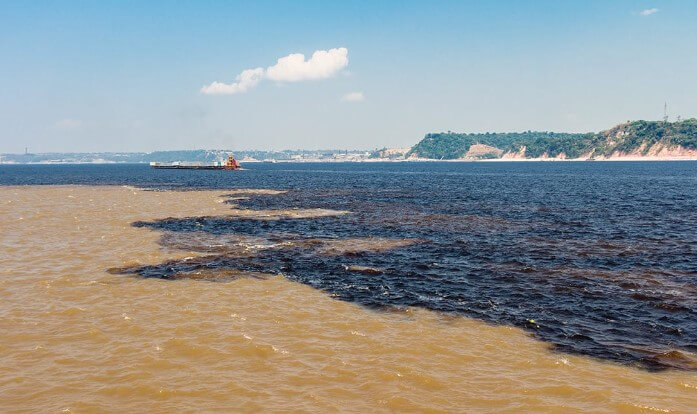 Where the Amazon River Meets the Atlantic Ocean