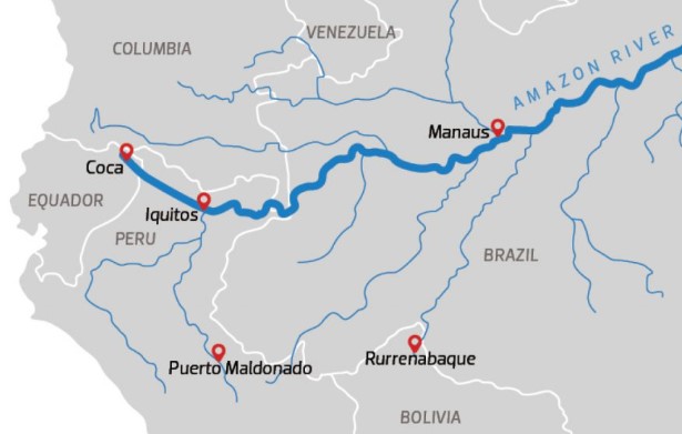 amazon river map