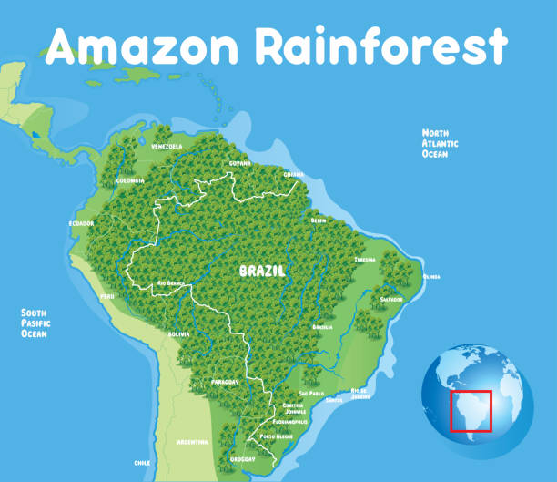map of the amazon jungle